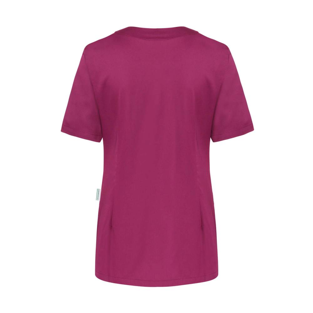 KARLOWSKY Essential | Damen Kurzarm-Kasack (fuchsia) KS63